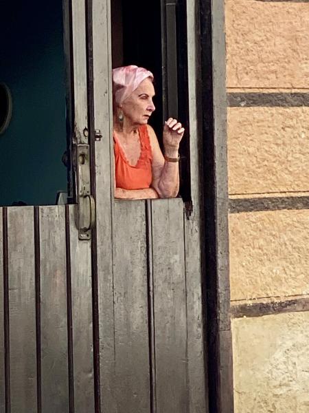 Woman in Door, Havana, Cuba